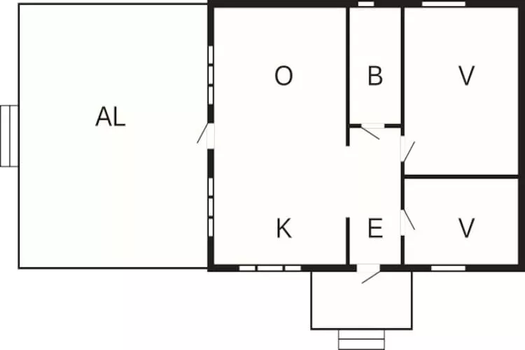 4 person holiday home in Byxelkrok-By Traum-Floor plan