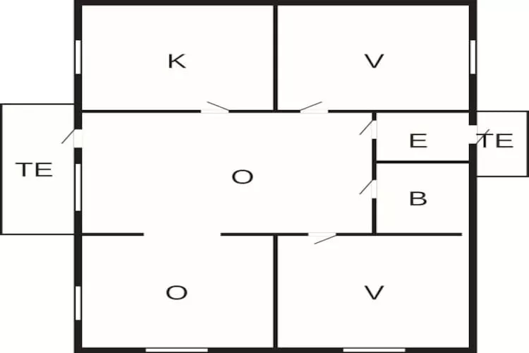 4 person holiday home in Utvik-By Traum-Floor plan