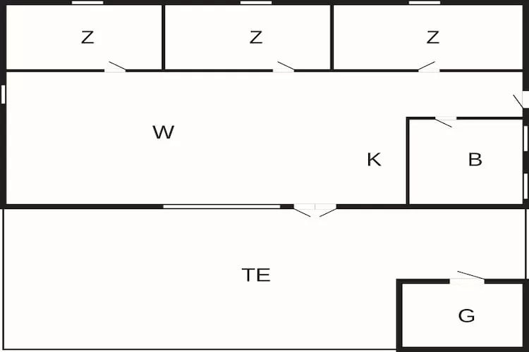 6 person holiday home in Nexø-By Traum-Floor plan