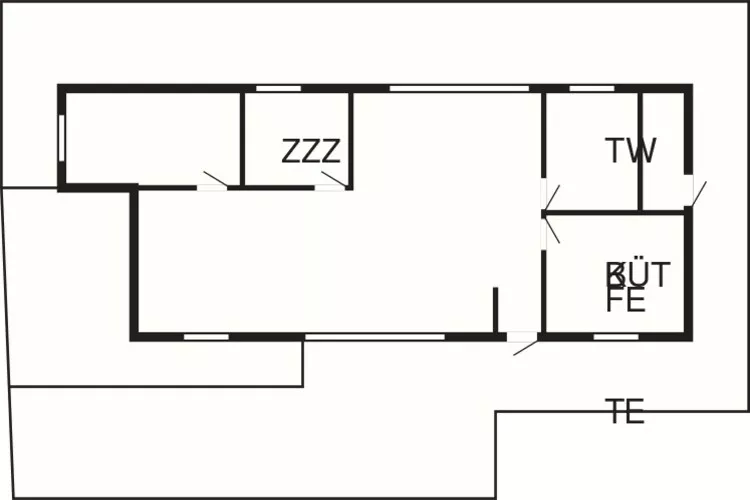 7 person holiday home in Hadsund-By Traum-Floor plan