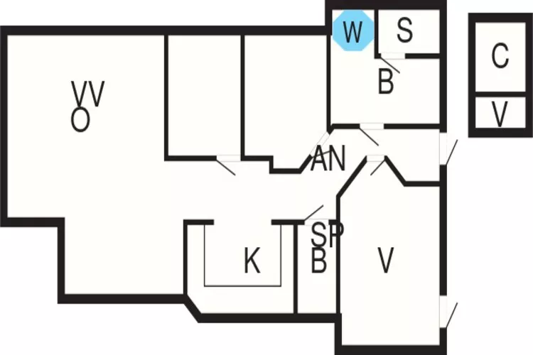 8 person holiday home in Oksbøl-By Traum-Floor plan