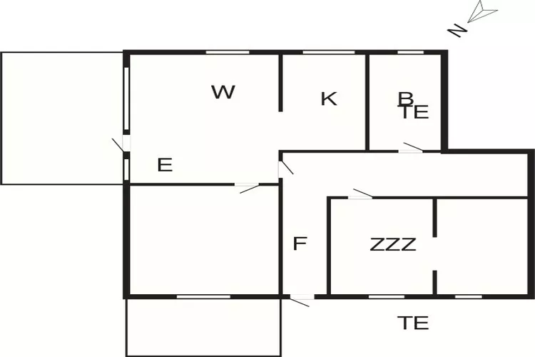 5 person holiday home in Allinge-By Traum-Floor plan