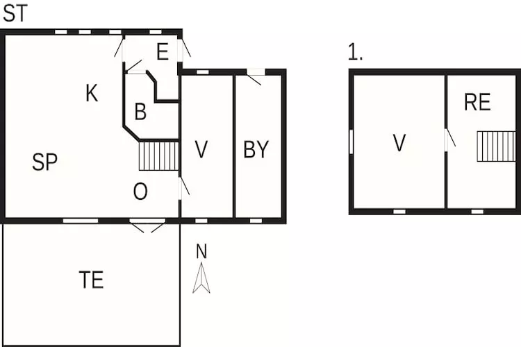 5 person holiday home in Øster Assels-By Traum-Floor plan