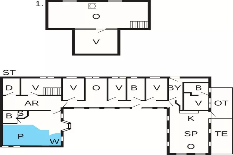 16 Personen Ferienhaus in Skjern-By Traum-Grundriss