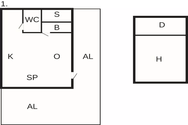 Maison de vacances pour 4 a PÅRYD-By Traum-Plan
