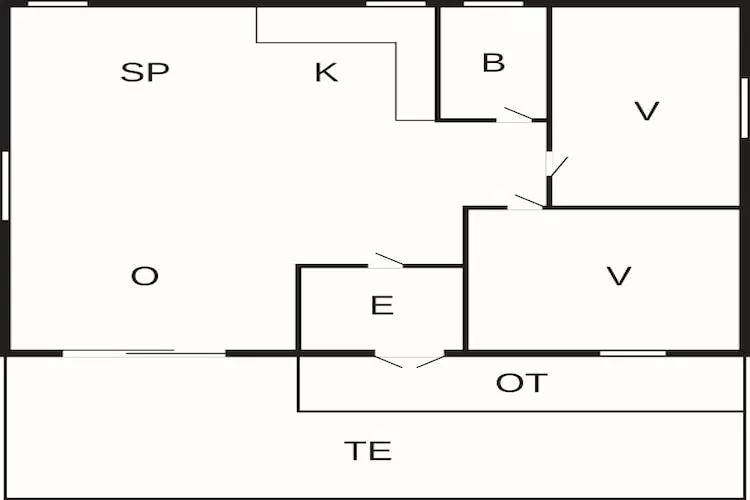 4 person holiday home in Jægerspris-By Traum-Floor plan