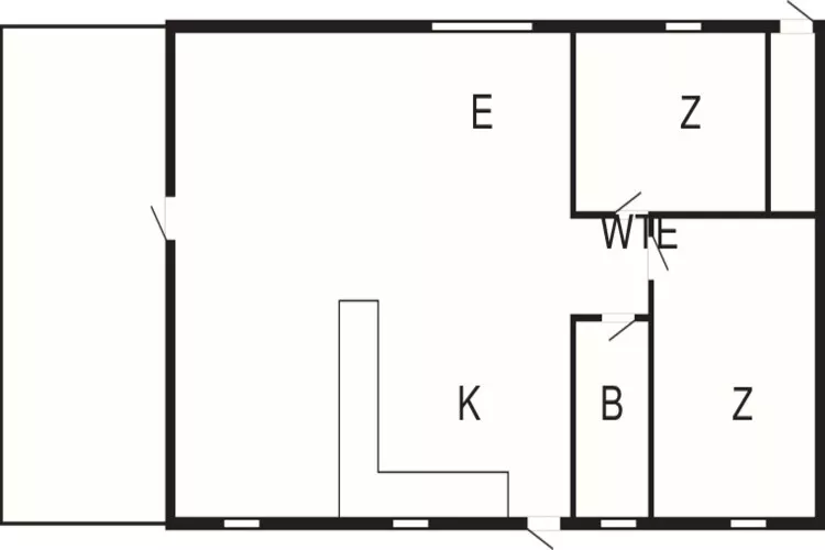 Gemutliches Refugium in Binderup -- By Traum Ferienwohnungen-Grundriss