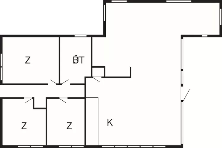 6 person holiday home in Ålbæk-By Traum-Floor plan