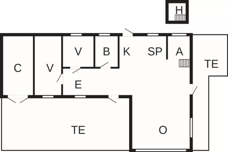 6 person holiday home in Farsø-By Traum-Floor plan