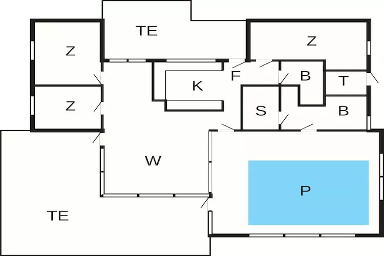 10 Personen Ferienhaus in Saltum-By Traum-Grundriss