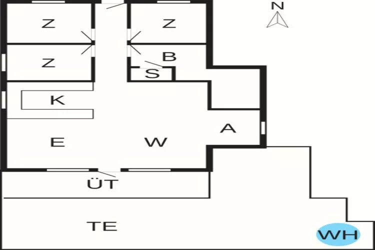 6 Personen Ferienhaus in Ulfborg-Grundriss