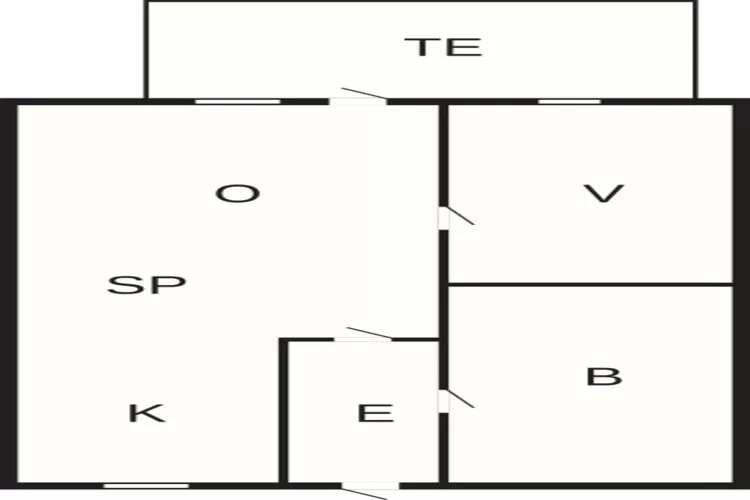 Maison de vacances pour 2 a Aakirkeby-By Traum-Plan d'étage