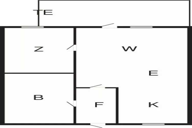 2 person holiday home in Aakirkeby-By Traum-Floor plan