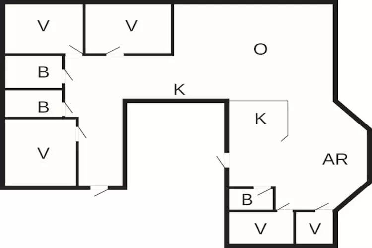 10 person holiday home in Farsø-By Traum-Floor plan