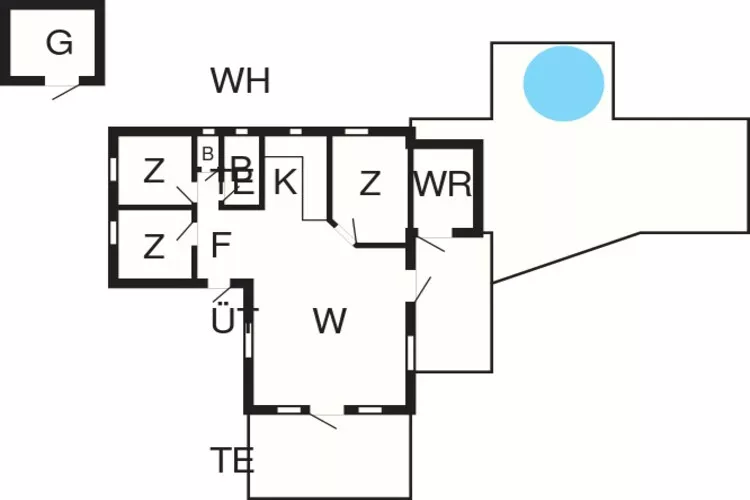 7 person holiday home in Hurup Thy-By Traum-Floor plan