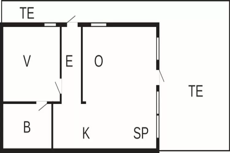 4 Personen Ferienhaus in Allinge-By Traum-Grundriss