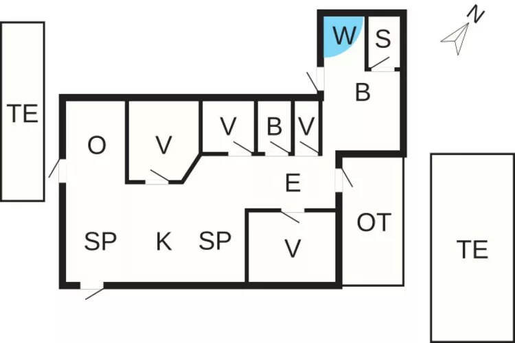 Maison de vacances pour 8 a Ebberup-By Traum-Plan d'étage