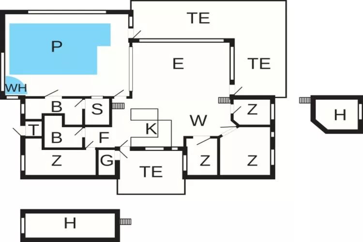 14 Personen Ferienhaus in Blokhus-By Traum-Grundriss