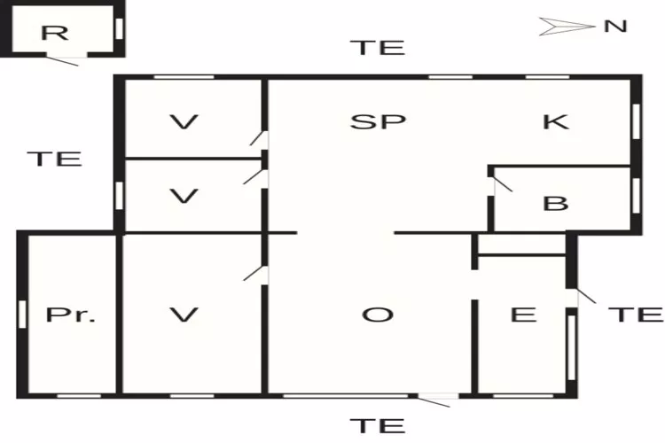 7 Personen Ferienhaus in Bjert-By Traum-Grundriss