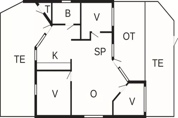 6 Personen Ferienhaus in Idestrup-By Traum-Grundriss