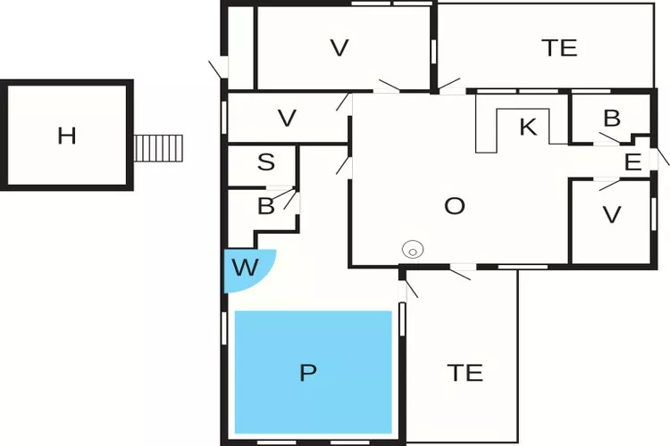 8 Personen Ferienhaus in Væggerløse-By Traum-Grundriss