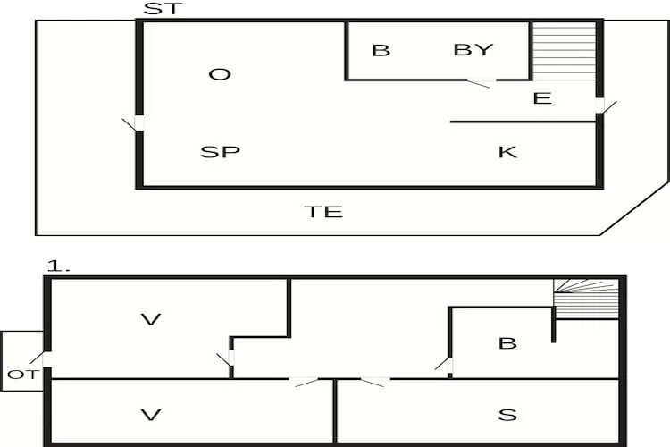 5 person holiday home in Rauland-By Traum-Floor plan
