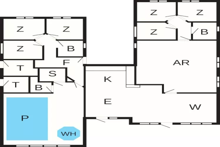 Luxury Pool Villa in Vejby - By Traum Ferienwohnungen-Floor plan