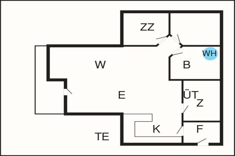 6 person holiday home in Toftlund-By Traum-Floor plan