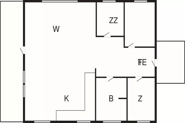 5 person holiday home in Bording-By Traum-Floor plan