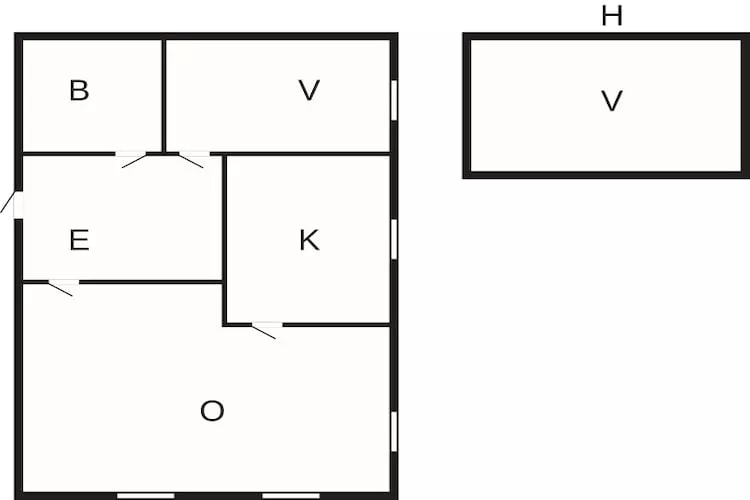 4 person holiday home in Bryggja-By Traum-Floor plan