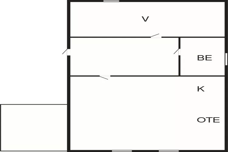 4 person holiday home in Bryggja-By Traum-Floor plan