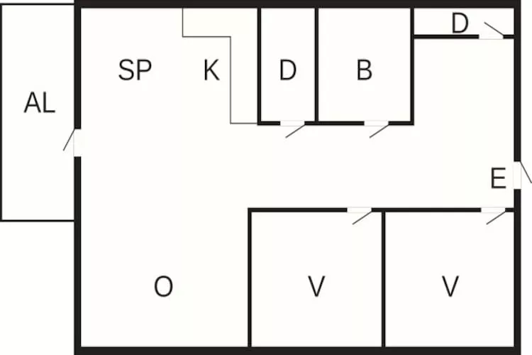 4 person holiday home in Ljungbyhed-By Traum-Floor plan