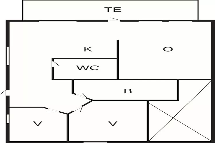 4 person holiday home in MÅLØY-By Traum-Floor plan