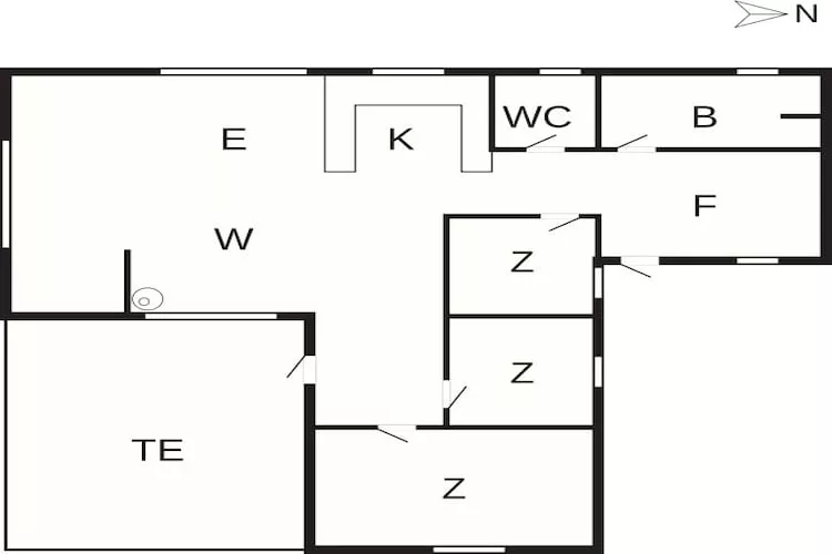 Maison de vacances pour 7 a Ulfborg-By Traum-Plan