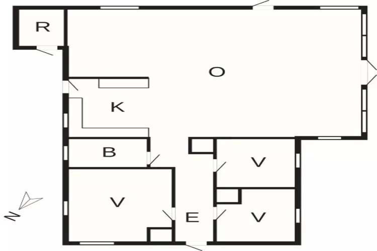 Maison de vacances pour 6 a Hals-By Traum-Plan