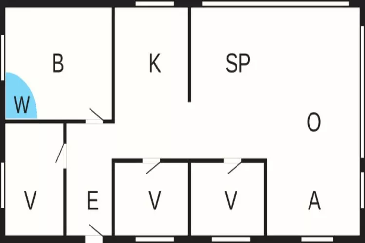 6 person holiday home in Bogense-By Traum-Floor plan