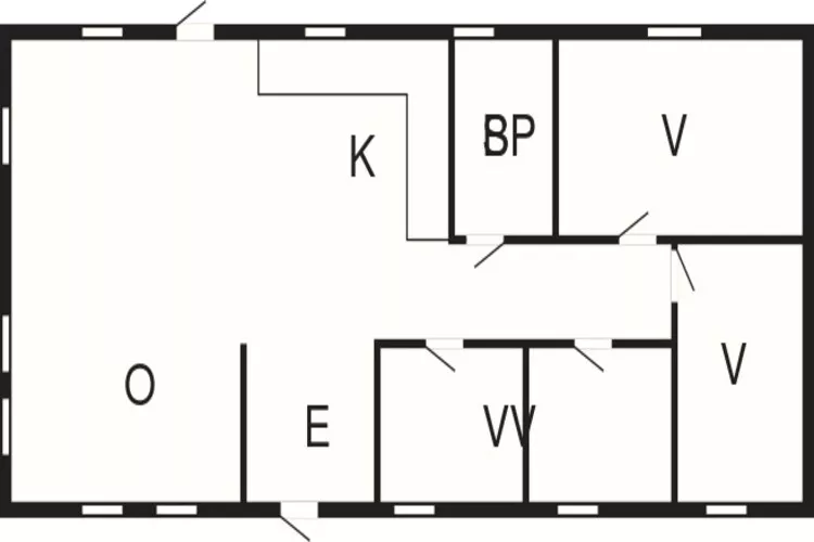 Maison de vacances pour 6 a Löttorp-Plan