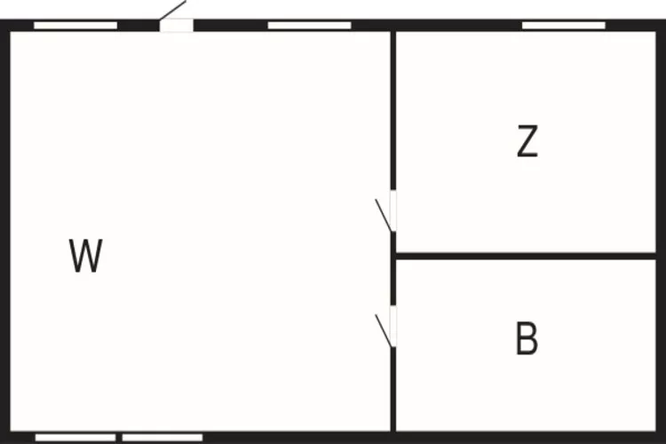 2 Personen Ferienhaus in ROCKNEBY-By Traum-Grundriss
