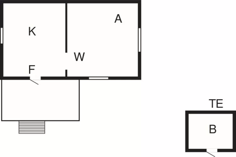 2 Personen Ferienhaus in HENÅN-Grundriss