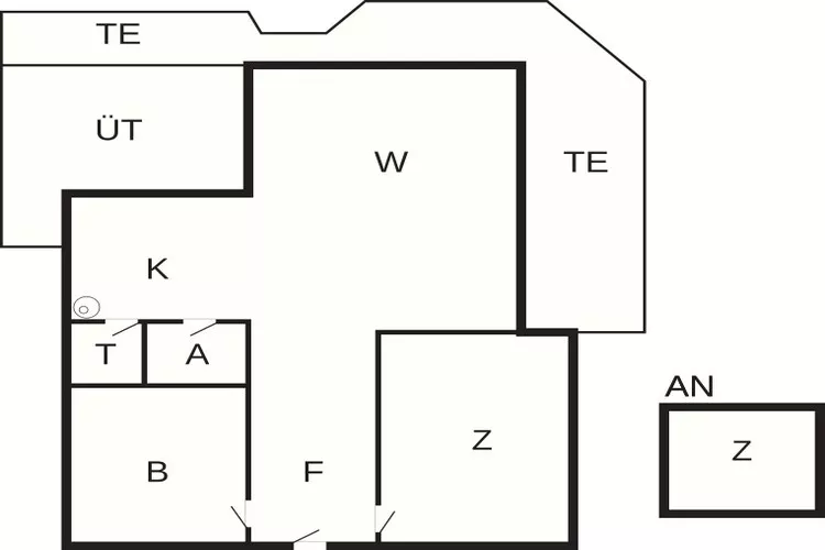 7 person holiday home in Lemvig-By Traum-Floor plan
