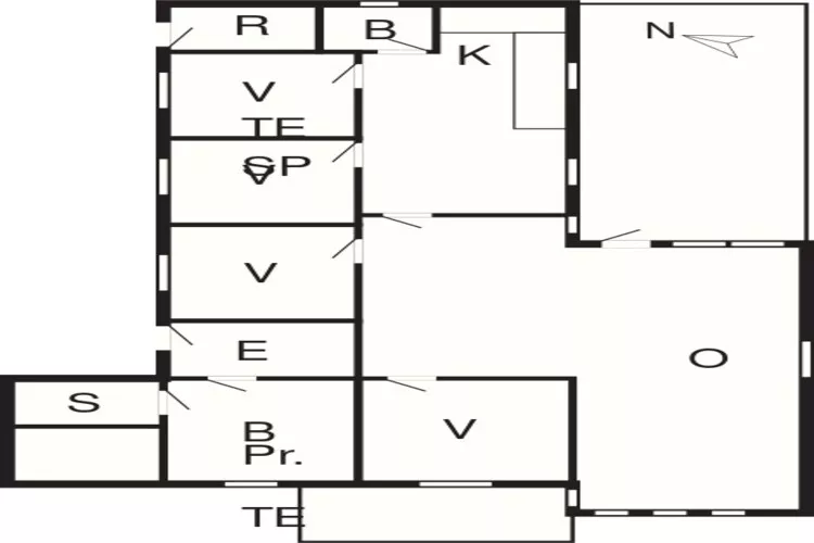 8 person holiday home in Frøstrup-By Traum-Floor plan