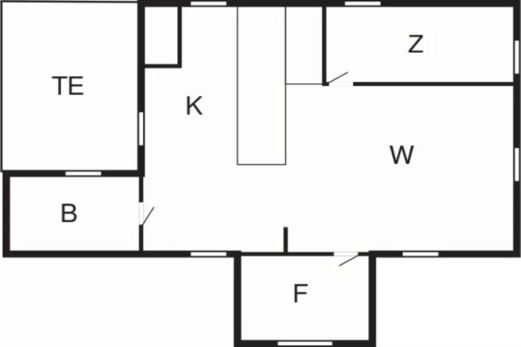 4 person holiday home in kode-By Traum-Floor plan
