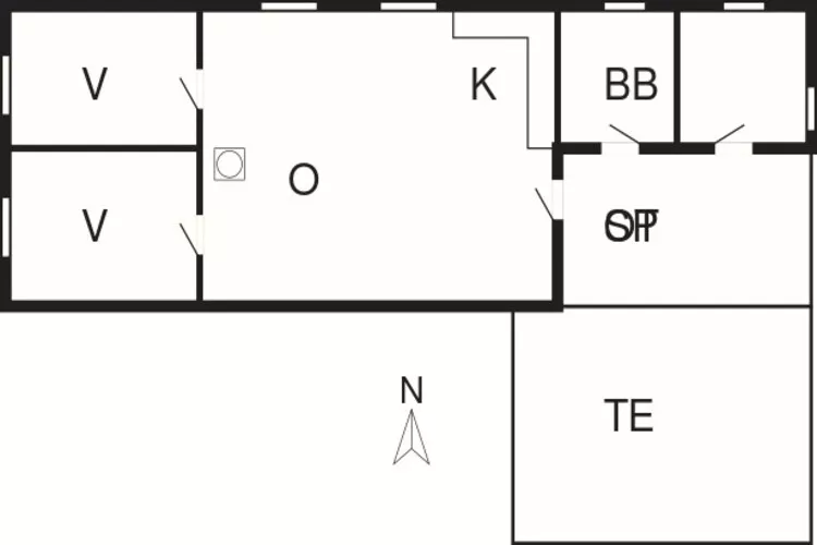 HUS 55765  HYTTE B-Floor plan