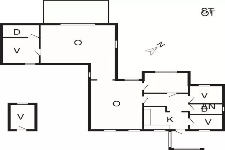 8 person holiday home in Roslev-By Traum-Floor plan