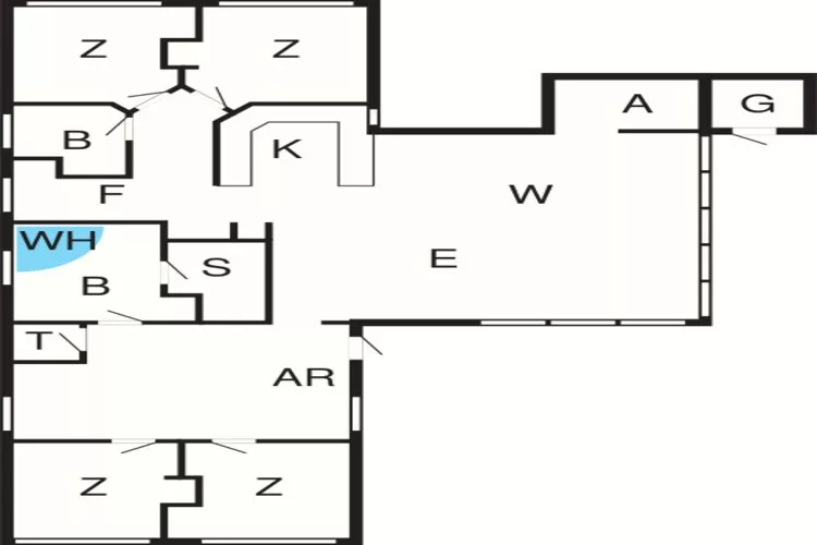 10 person holiday home in Løkken-By Traum-Floor plan