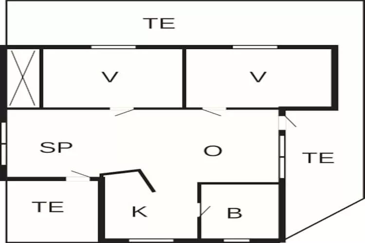 5 person holiday home in Thisted-By Traum-Floor plan