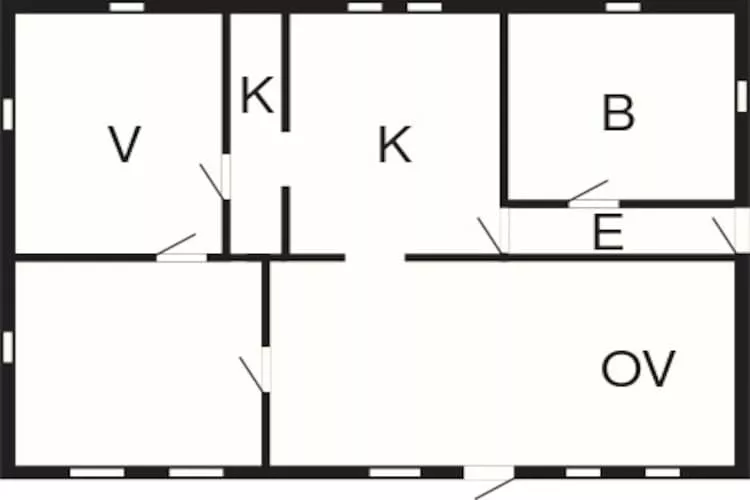 4 person holiday home in Bredebro-By Traum-Floor plan