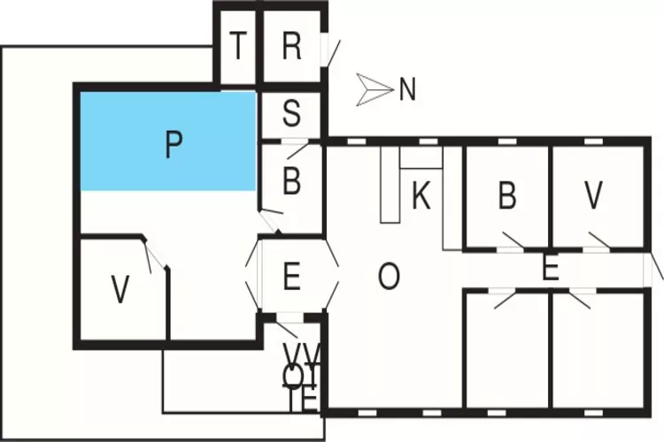 Luxury Retreat in Pot Strandby - By Traum Ferienwohnungen-Floor plan
