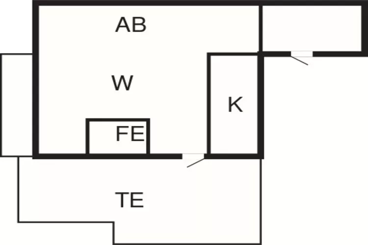 2 person holiday home in Gullholmen-Floor plan
