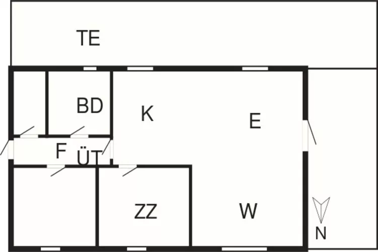 Maison de vacances pour 6 a Bindslev-By Traum-Plan